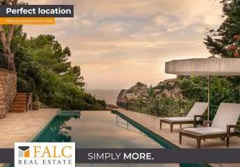 Rustikale Villa in 1. Meereslinie mit einzigartigem Meer- und Bergblick in Deia