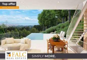 Hervorragendes Grundstück mit Projekt und Blick über Palma und das Meer in Son Vida