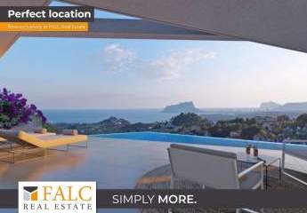 Moderne Villa mit Meerblick in Moraira, Nähe El Portet Strand - ein Juwel!