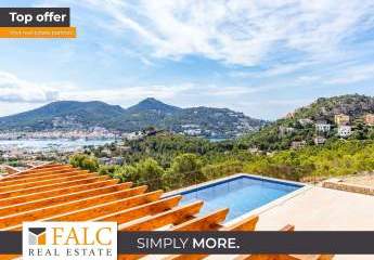 Elegante Neubau-Luxus- Finca mit Panoramameerblick in Puerto de Andratx