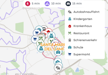 Fantastische Neubau Luxus- Finca mit Tiefgarage und Panoramablick in Santa Maria