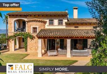 Hübsche rustikale Finca mit Pool, Bergblick und Ferienvermietungslizenz in Algaida