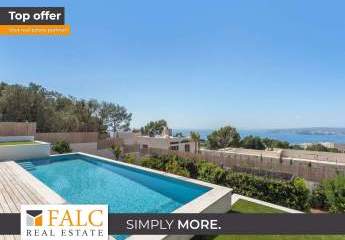 Elegante Neubauvilla mit fantastischem Meerblick in Portals Nous