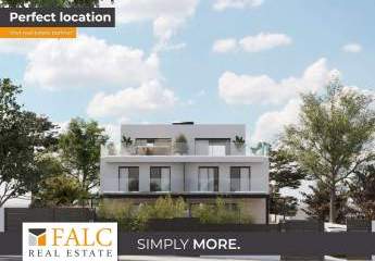 Neubau-Doppelhaushälfte mit Pool und Meerblick