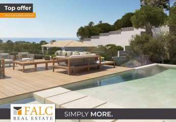 Moderne Neubau-Villa mit Pool und Meerblick in Portals Nous