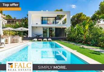 Hochwertige und komplett möblierte Villa mit Teilmeerblick in Bendinat