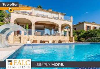Wunderschöne Villa mit Meerblick und Fahrstuhl in Sol de Mallorca