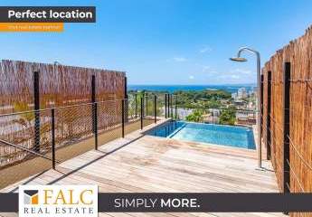 Neubau Duplex-Penthouse mit Dachterrasse und Pool in Palma