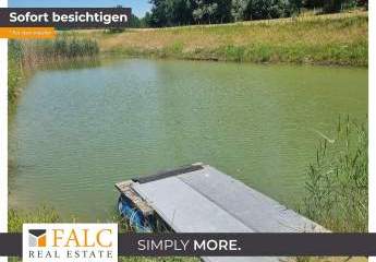 2 Einfamilienhäuser mit großem Grundstück und Badeteich