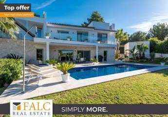 Sonnige Villa mit Meerblick und Pool in Nova Santa Ponsa
