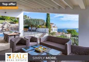 Exklusive Villa in Son Vida mit Meerblick, Panoramablick & Pool