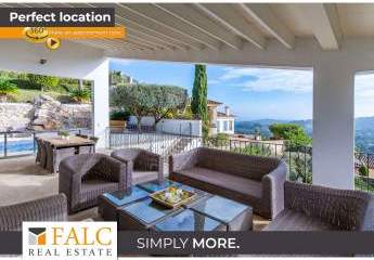 Exklusive Villa in Son Vida mit Meerblick, Panoramablick & Pool