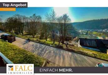 Klasse Hang-Baugrundstück in Aussichtslage für 1-2 FH oder Doppelhaus