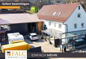 EFH mit Scheune und Halle – Wohnen und Arbeiten perfekt kombiniert - FALC Immobilien HN