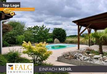 Einfach Mehr: Gepflegtes EFH in absolut ruhiger Sonnen-Lage, Do-Garage, FBH, EBK, Garten-Pool. Frei.