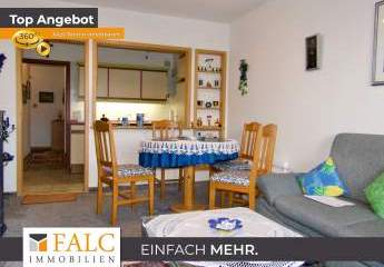 Einfach Mehr: Gepflegte Nichtraucher-2-Zimmer-Wohnung, möbiliert, Aufzug, Süd-Loggia-Balkon. TG.