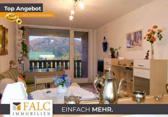 Einfach Mehr: Gepflegte Nichtraucher-2-Zimmer-Wohnung, möbiliert, Aufzug, Süd-Loggia-Balkon. TG.