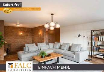 Wohnen mit Stil: Lichtdurchflutete 5-Zimmer-Wohnung mit Kamin & Balkon