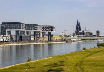 Residieren im Kranhaus mit Rheinpanoramasicht