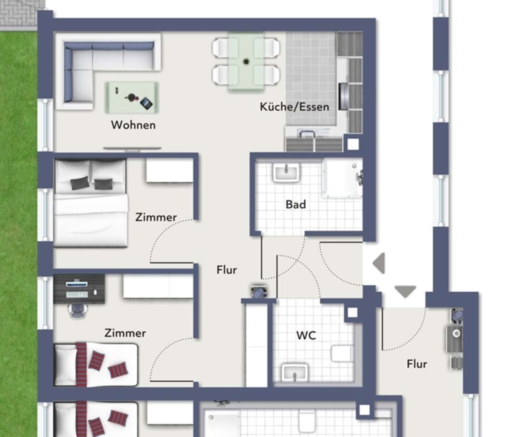 Neubau 3 Zimmerwohnung nach neustem Standard