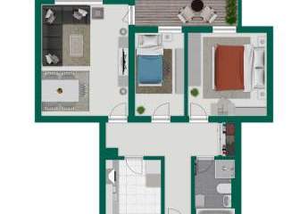 Zukunftsorientiert wohnen: 3-Zimmer-Erdgeschosswohnung mit modernisierter Haustechnik