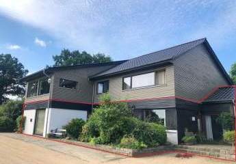 Idyllisch gelegene Eigentumswohnung/Bungalow mit Sauna + separates Büro/Praxis!