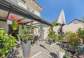 GARTEN-MAISONNETTE MIT SAUNA, DESIGNKÜCHE & SOUTERRAIN –Idyllisches Wohnen im Herzen von Feldkirchen