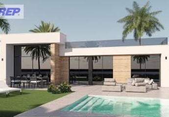 Villen mit 3 Schlafzimmern, 2 Bädern, Dachterrasse, Vorinstallation Klimaanlage und Privatpool im Condado de Alhama Golf Resort