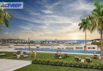 Fantastische Maisonette-Wohnungen mit 2 Schlafzimmern, 2 Bädern, privatem Garten, Infinity-Pool, beheiztem Innenpool und z. T. mit Meerblick