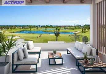 Penthouse-Wohnungen mit 3 Schlafzimmern, 2 Bädern, Dachterrasse, Gemeinschaftspool und Meerblick direkt am Golfplatz von La Serena Golf