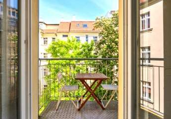 Charmante 1-Zi Wohnung mit großem Balkon im Winsviertel Prenzlauer Berg - sofort bezugsfrei!