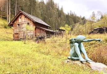 Almhütte (Mühle) mit historischem Charakter in den Dolomiten – Südtirol