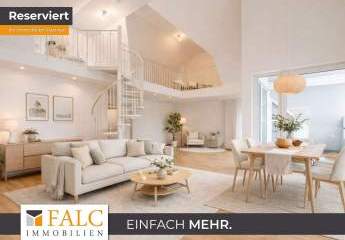 Licht, Raum und Galerie: Stilvolle Maisonette-Wohnung mit Westbalkon!