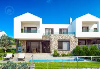 Neues modernes Haus mit mediterranem Stil in der Nähe der Stadt Krk, in einer ruhigen Gegend!