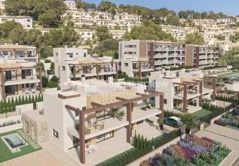Traumhafte Neubau Villa mit 3 Terrassen, Garten und eigenem Pool an der Font de Sa Cala