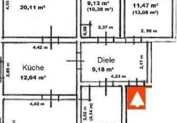 Gemütliche DG 4-Zimmer mit Laminat und Wannenbad in ruhiger Lage!
