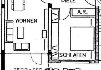 Großzügige 2-Zimmer mit Wannenbad, Terrasse, Tiefgarage und Abstellraum