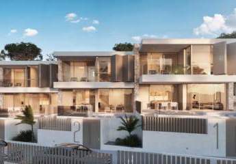 Neues Stadthaus mit Terrasse, Pool und Meerblick in Font de Sa Cala, Mallorca