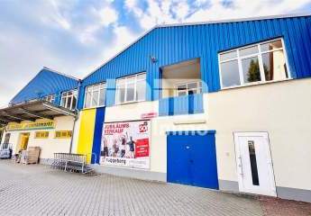 Modernisierter Gewerbekomplex (2 Gebäudeteile) mit langfristigem Mieter + freie Flächen im OG