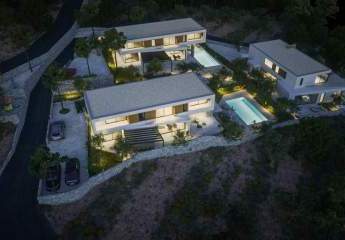 Moderne Luxus Designer-Neubau-Villa mit Swimming-Pool, Wellnessbereich und Meerblick in Vodice
