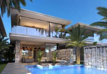 Moderne Neubau-Luxus-Villa mit Swimming-Pool und Meerblick in Bahceli