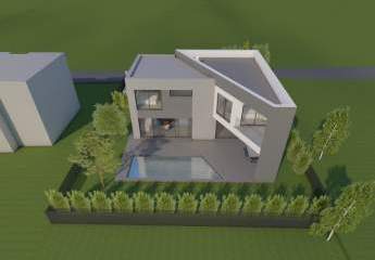 500 m² großes Baugrundstück mit Projektierung für eine Villa mit Swimmingpool in Banjole
