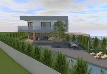 630 m² großes Baugrundstück mit Baugenehmigung für eine Villa mit Swimmingpool und Taverne in Volme