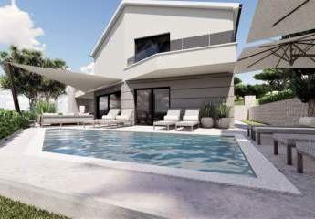 Moderne Luxus Designer Neubau-Villa mit Swimmingpool, Sauna und Panorama-Meerblick in Opatija