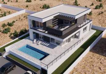 Moderne Luxus Designer-Villa mit Meerblick und Swimmingpool in ruhiger Lage von Vodice