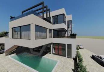 Exklusive Neubau Luxus Designer-Villa mit Swimmingpool und Panorama-Meerblick in ruhiger Lage von Medulin