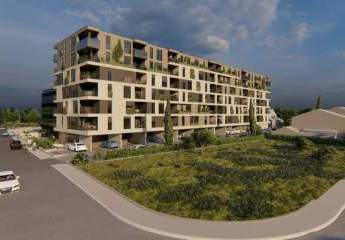 Moderne Designer Neubau-Etagenwohnung mit schönem Balkon und Aufzug in Pula