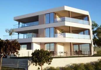 Moderne Neubau Designer-Etagenwohnung mit Balkon in unmittelbarer Meeresnähe in Tribunj bei Vodice