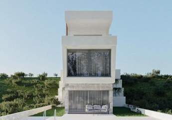 Moderne Luxus Designer Neubau-Villa mit Swimmingpool und Blick auf den Prokljan-See in Raslina bei Vodice