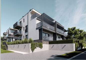 Moderne Neubau Designer-Etagenwohnung mit herrlichem Balkon in Meeresnähe von Pošesi bei Medulin